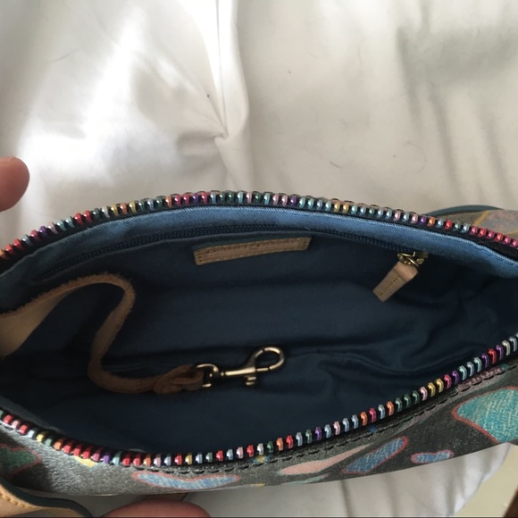 Fun Dooney & Bourke Multicolor heart purse! - Picture 6 of 8